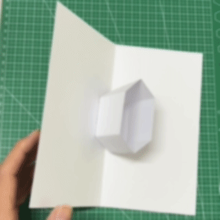 180°平行开放盒子结构详解|立体书经典盒子机关教程 gif