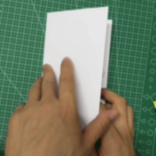 180°V折立方体机关图解(V-Fold Cube Pop-up Mechanism) gif
